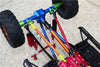 Axial SCX10 II (AX90047) Aluminum Chassis Lift Combo (Switch From 77mm To 87mm) - 77Pcs Set Red