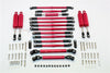 Axial SCX10 II (AX90047) Aluminum Chassis Lift Combo (Switch From 77mm To 87mm) - 77Pcs Set Red