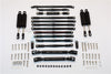 Axial SCX10 II (AX90047) Aluminum Chassis Lift Combo (Switch From 77mm To 87mm) - 77Pcs Set Black