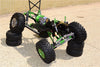 Axial SCX10 II (AX90046) Aluminum Chassis Lift Up Combo (Switch From 77mm To 100mm) - 1 Set Black