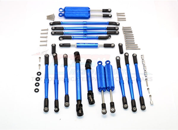 Axial SCX10 II (AX90046) Aluminum Chassis Lift Up Combo (Switch From 77mm To 100mm) - 1 Set Blue