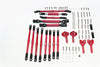 Axial SCX10 II (AX90046) Aluminum Chassis Lift Up Combo (Tie Rods & Center Shaft & Damper Mount) - 1 Set Red