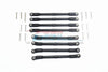 Axial SCX10 II UMG10 (AXI90075) Aluminum Adjustable Upper & Lower Suspension Links - 8Pc Set Black