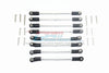 Axial SCX10 II UMG10 (AXI90075) Aluminum Adjustable Upper & Lower Suspension Links - 8Pc Set Silver