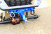 Axial SCX10 II UMG10 (AXI90075) Aluminium Rear Bumper Mount + D-Rings + Tow Hook - 1 Set Blue