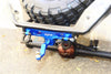 Axial SCX10 II UMG10 (AXI90075) Aluminium Rear Bumper Mount + D-Rings + Tow Hook - 1 Set Blue