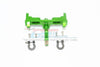 Axial SCX10 II UMG10 (AXI90075) Aluminium Rear Bumper Mount + D-Rings + Tow Hook - 1 Set Green