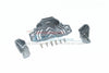 Axial SCX10 III Jeep JL Wrangler (AXI03007) Aluminium Middle Battery Holder -  9Pc Set Gray Silver