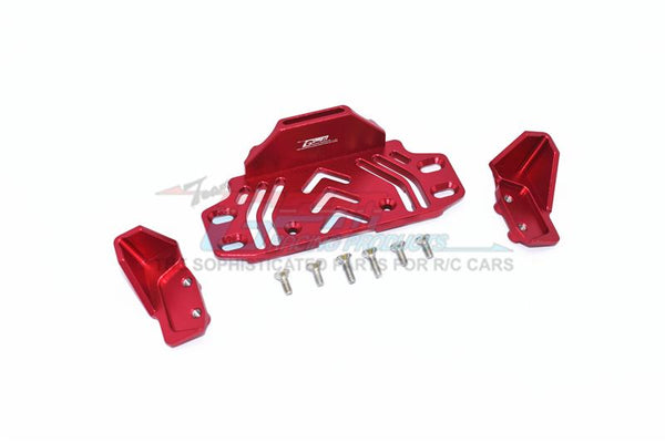 Axial SCX10 III Jeep JL Wrangler (AXI03007) Aluminium Middle Battery Holder -  9Pc Set Red