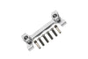 Axial SCX10 III Jeep JL Wrangler (AXI03007) Aluminium Rear Chassis Brace - 1Pc Set Silver