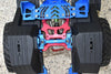 Aluminum Rear Chassis Support Frame For Axial 1:10 SCX10 III Jeep Wrangler AXI03007 / Jeep Gladiator AXI03006 - 9Pc Set Blue