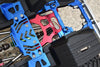 Aluminum Rear Chassis Support Frame For Axial 1:10 SCX10 III Jeep Wrangler AXI03007 / Jeep Gladiator AXI03006 - 9Pc Set Orange