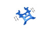 Aluminum Rear Chassis Support Frame For Axial 1:10 SCX10 III Jeep Wrangler AXI03007 / Jeep Gladiator AXI03006 - 9Pc Set Blue