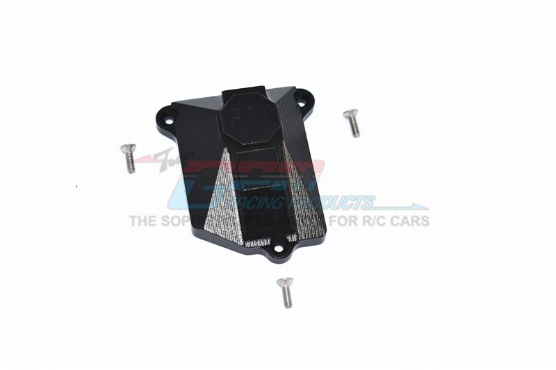 Axial SCX10 III Jeep JL Wrangler (AXI03007) Aluminium Receiver Cover - 1Pc Set Black