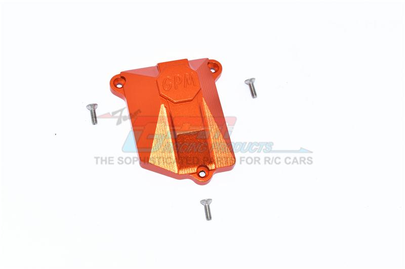 Axial SCX10 III Jeep JL Wrangler (AXI03007) Aluminium Receiver Cover - 1Pc Set Orange