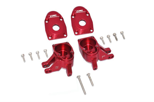 Axial SCX10 III AXI03007 / Capra 1.9 UTB AXI03004 Aluminum Front Knuckle Arms - 4Pc Set Red