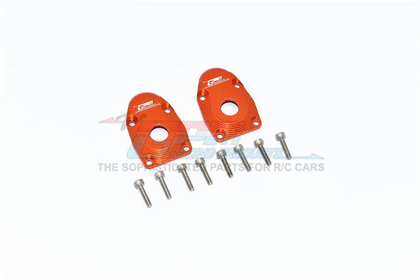 Axial SCX10 III Jeep Wrangler / Capra 1.9 Unlimited Trail Buggy Aluminum Outer Portal Drive Housing (Front Or Rear) - 2Pc Set Orange