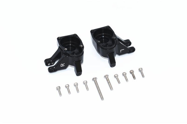Axial SCX10 III Jeep Wrangler / Capra 1.9 Unlimited Trail Buggy Aluminum Inner Part of Front Knuckle Arms - 2Pc Set Black