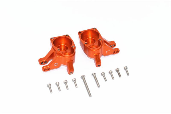 Axial SCX10 III Jeep Wrangler / Capra 1.9 Unlimited Trail Buggy Aluminum Inner Part of Front Knuckle Arms - 2Pc Set Orange