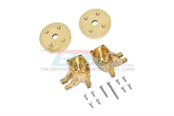 Axial SCX10 III Jeep Wrangler / Capra 1.9 Unlimited Trail Buggy Brass Front Knuckle Arms "Heavy Edition" - 14Pc Set 