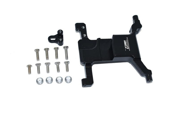 Aluminum Servo Mount For Axial 1:10 SCX10 III Jeep Wrangler AXI03007 / Jeep Gladiator AXI03006 - 15Pc Set Black