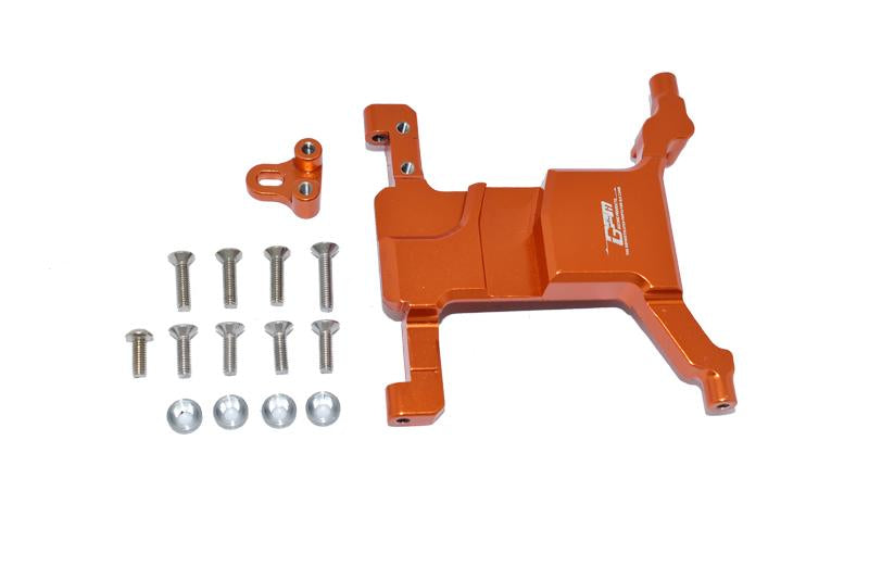 Aluminum Servo Mount For Axial 1:10 SCX10 III Jeep Wrangler AXI03007 / Jeep Gladiator AXI03006 - 15Pc Set Orange