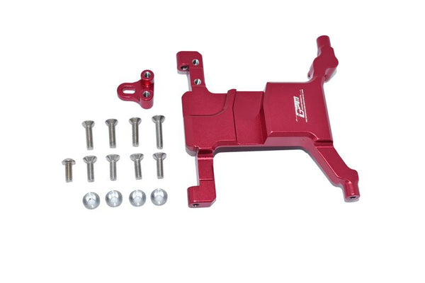 Aluminum Servo Mount For Axial 1:10 SCX10 III Jeep Wrangler AXI03007 / Jeep Gladiator AXI03006 - 15Pc Set Red