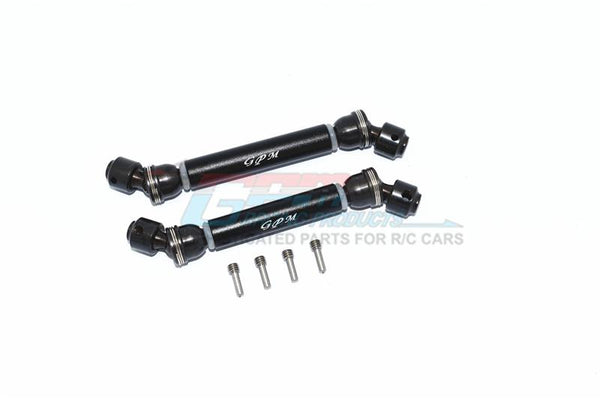 Axial SCX10 III Jeep JL Wrangler (AXI03007) Steel+Aluminium Front + Rear CVD Drive Shaft - 2Pc Set Black