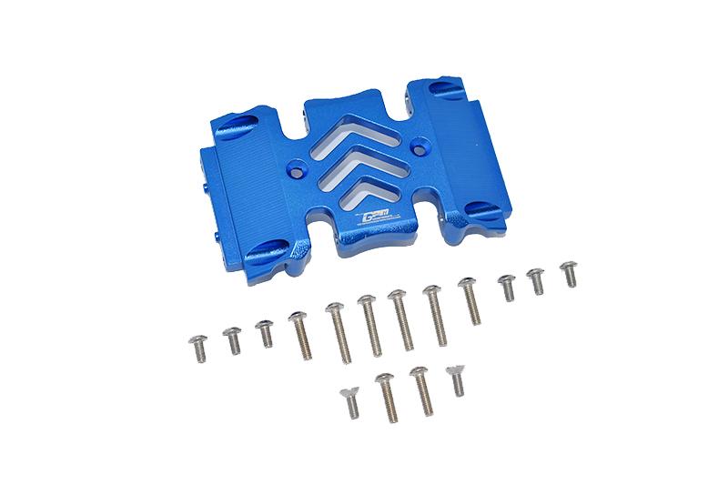 Axial 1:10 SCX10 III Wrangler AXI03007 / Gladiator AXI03006 Aluminum Center Gear Box Case - 1Pc Set Blue