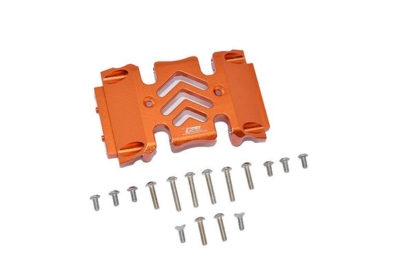 Axial 1:10 SCX10 III Wrangler AXI03007 / Gladiator AXI03006 Aluminum Center Gear Box Case - 1Pc Set Orange