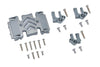 Axial 1:10 SCX10 III Wrangler AXI03007 / Gladiator AXI03006 Aluminum Center Gear Box Case And Mount - 23Pc Set Gray Silver