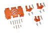 Axial 1:10 SCX10 III Wrangler AXI03007 / Gladiator AXI03006 Aluminum Center Gear Box Case And Mount - 23Pc Set Orange