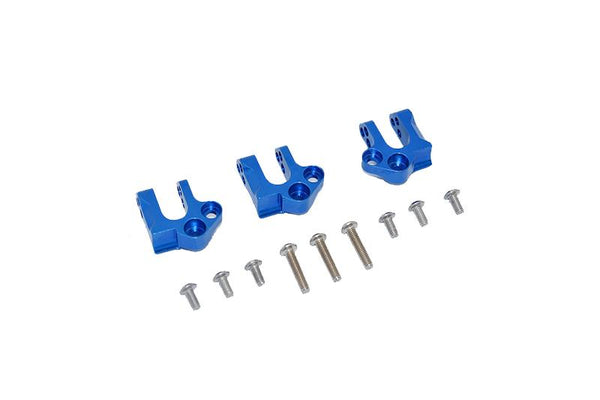 Axial 1:10 SCX10 III Wrangler AXI03007 / Gladiator AXI03006 Aluminum Center Gear Box Case Mount - 12Pc Set Blue