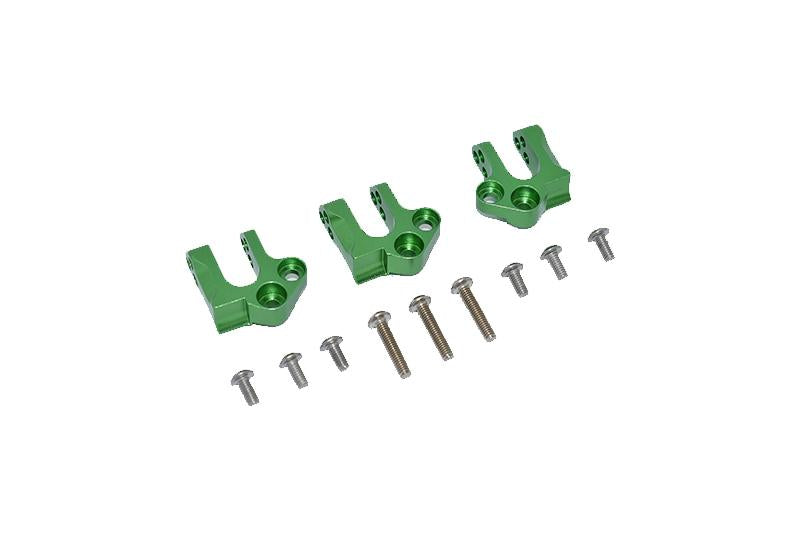 Axial 1:10 SCX10 III Wrangler AXI03007 / Gladiator AXI03006 Aluminum Center Gear Box Case Mount - 12Pc Set Green