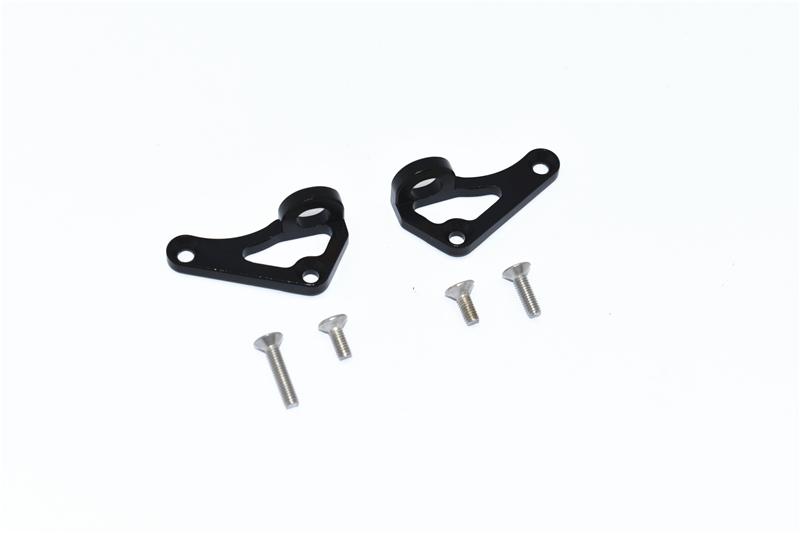 Axial SCX10 III Jeep JL Wrangler (AXI03007) Aluminum Front Body Post Mount - 2Pc Set Black