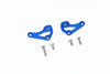 Axial SCX10 III Jeep JL Wrangler (AXI03007) Aluminum Front Body Post Mount - 2Pc Set Blue