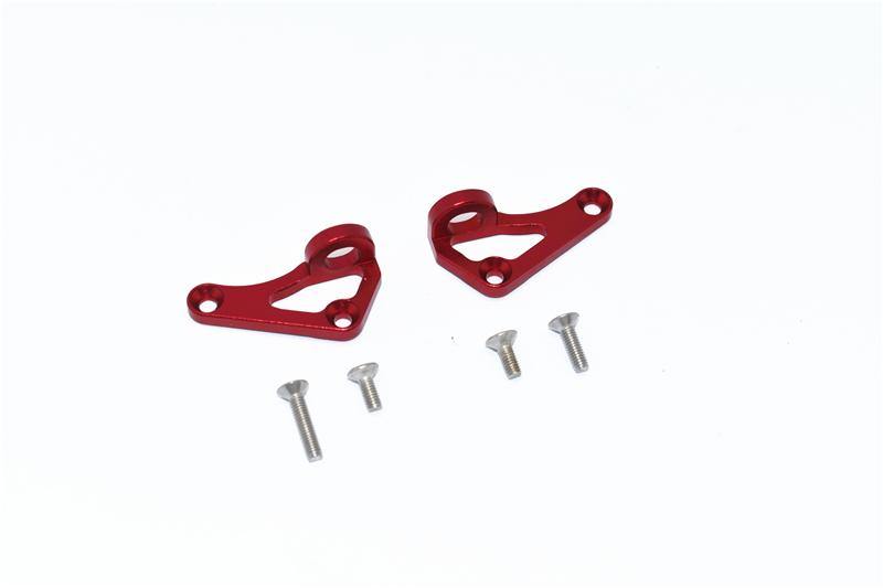 Axial SCX10 III Jeep JL Wrangler (AXI03007) Aluminum Front Body Post Mount - 2Pc Set Red