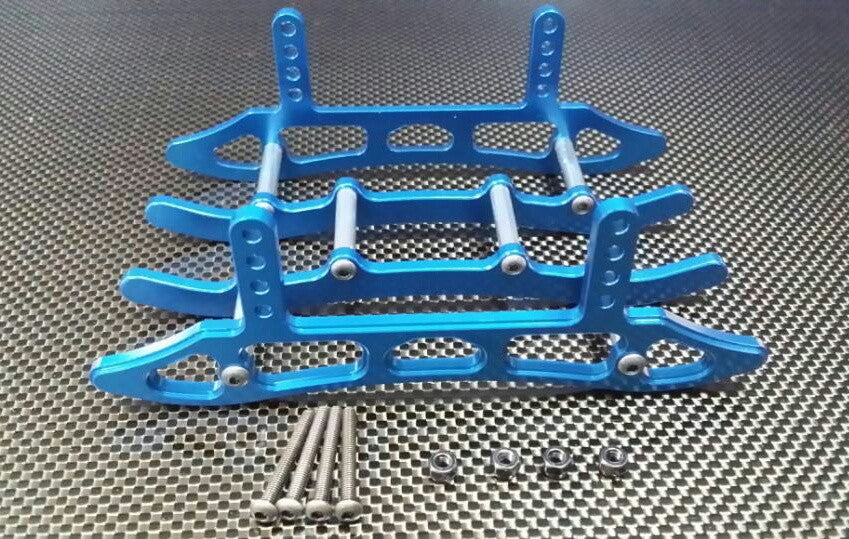 Axial SCX10 Aluminum Chassis Sled Guard - 1Set Blue