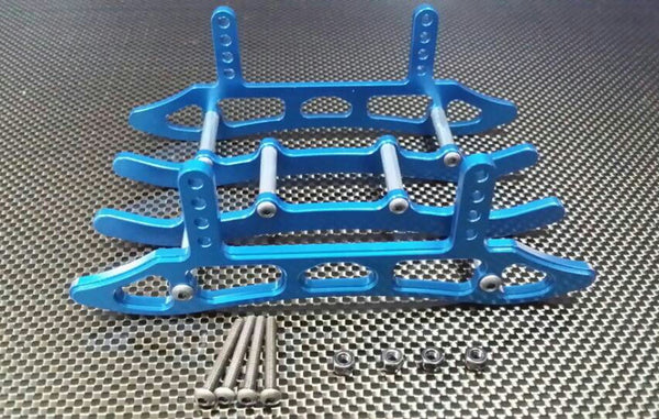 Axial SCX10 Aluminum Chassis Sled Guard - 1Set Blue