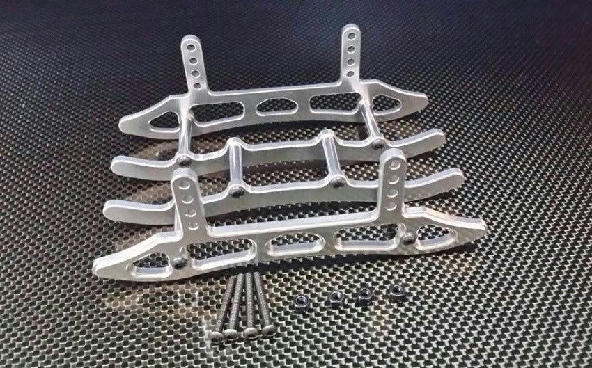 Axial SCX10 Aluminum Chassis Sled Guard - 1Set Silver