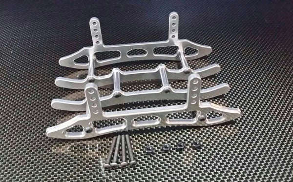 Axial SCX10 Aluminum Chassis Sled Guard - 1Set Silver