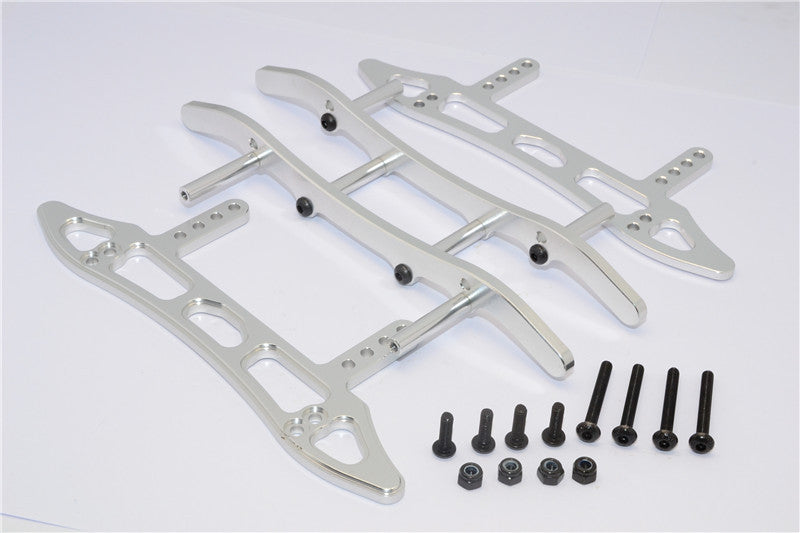 Axial SCX10 Aluminum Chassis Sled Guard (New) - 1Set Silver
