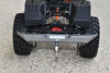 Axial SCX10 III AXI03007 AXI03006 Aluminium Rear Bumper + D-Rings + Tow Hook - 5Pc Set Silver