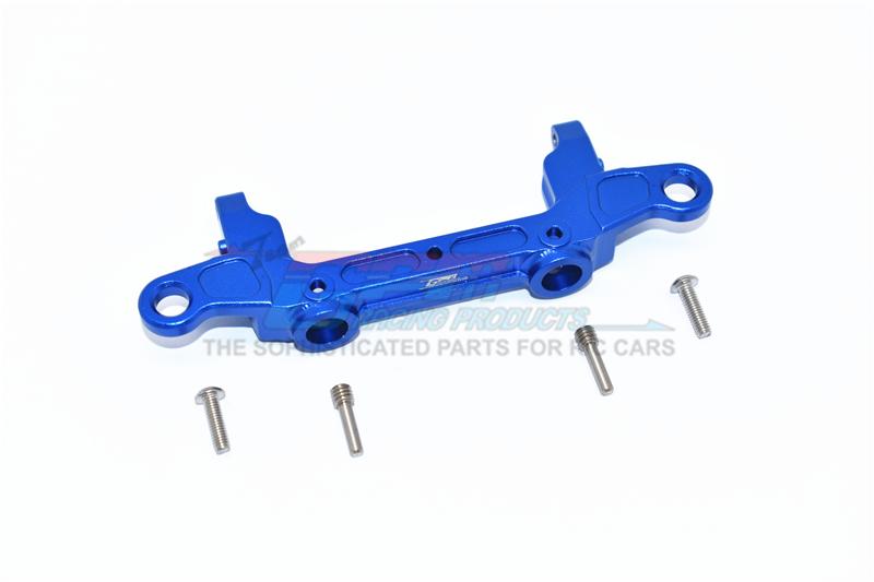 Axial SCX10 III Jeep JL Wrangler (AXI03007) Aluminium Rear Bumper Mount - 1Pc Set Blue