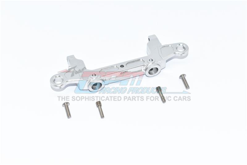 Axial SCX10 III Jeep JL Wrangler (AXI03007) Aluminium Rear Bumper Mount - 1Pc Set Silver