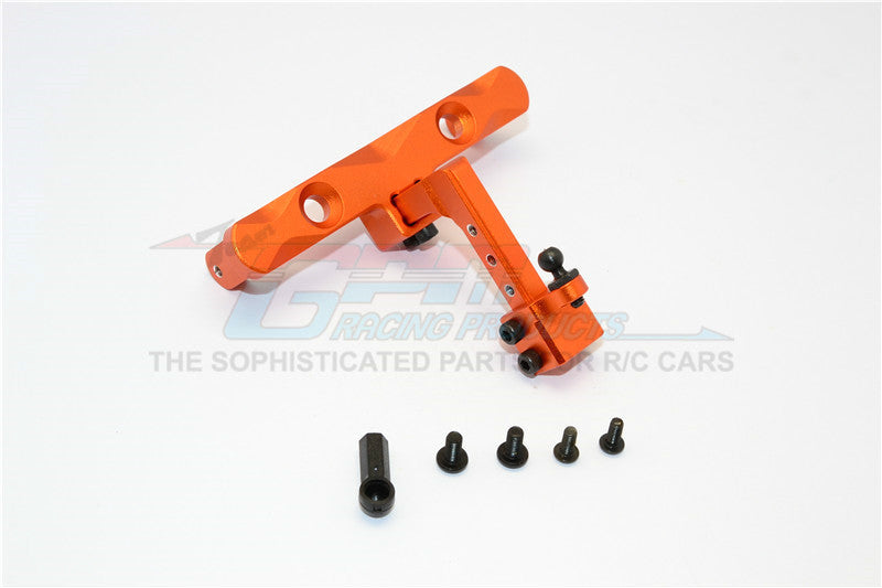 Axial SCX10 Aluminum Adjustable Tow Hitch - 1 Set Orange