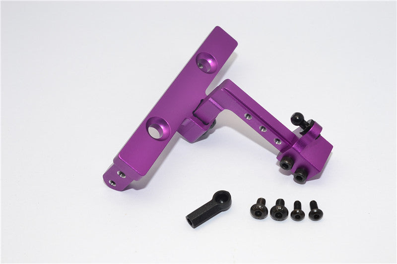 Axial SCX10 Aluminum Adjustable Tow Hitch - 1 Set Purple
