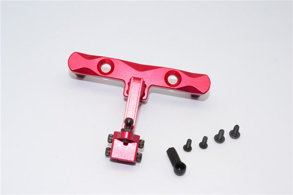 Axial SCX10 Aluminum Adjustable Tow Hitch - 1 Set Red