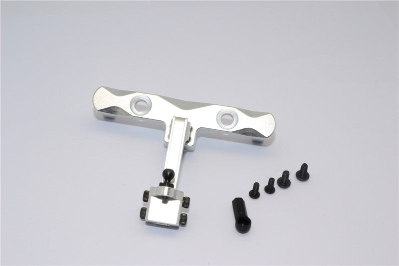 Axial SCX10 Aluminum Adjustable Tow Hitch - 1 Set Silver