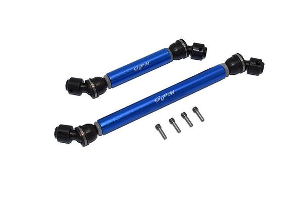 Axial 1/10 SCX10 III JT Gladiator (AXI03006) Steel + Aluminium Front + Rear CVD Drive Shaft - 2Pc Set Blue